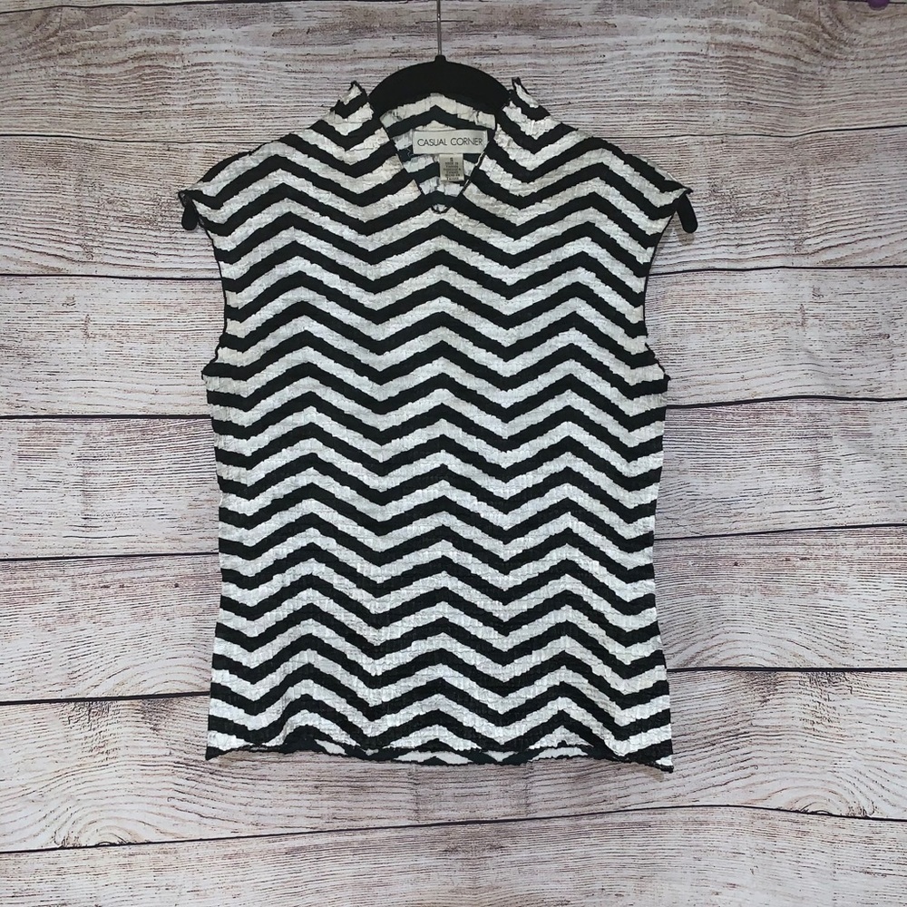 🤎3/$10 Casual Corner Professional Sleeveless Blouse Top Size Small